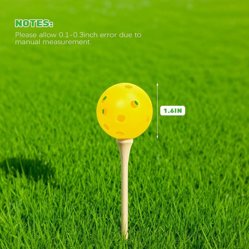 Bac-kitchen Plastic Golf Balls Practice Limited Flight Golf Training Ball Hollow Swing Practice Indoor Golf Balls with Mesh Drawstring Bag for Backyard Driving Range or Outdoor - Image 2